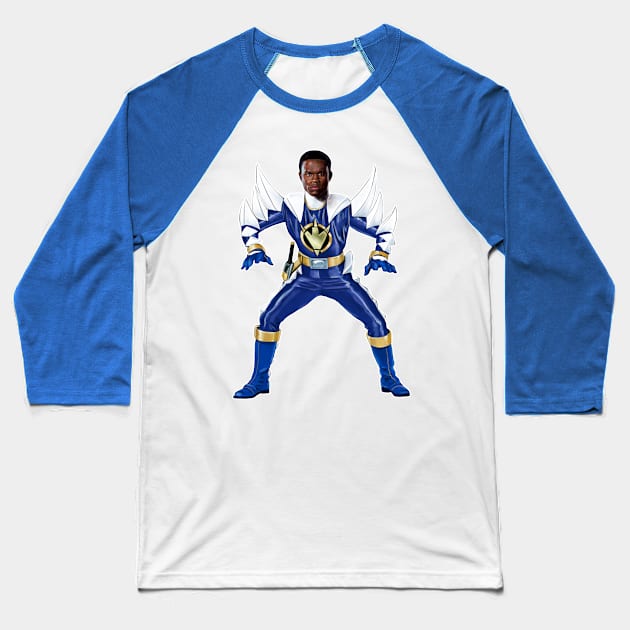 Dino Thunder BLUE Baseball T-Shirt by BigMike